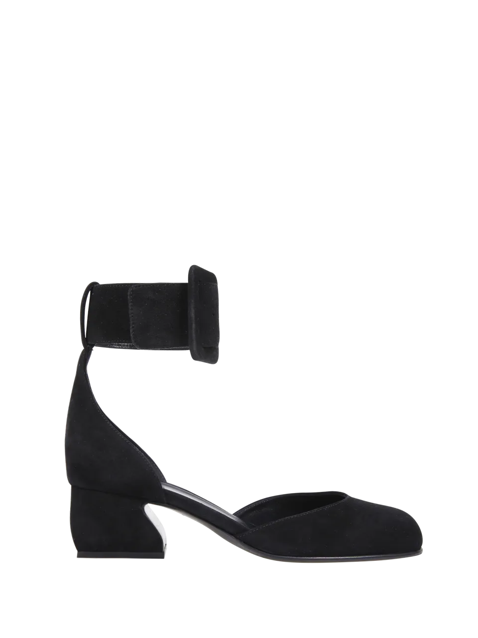 WOMAN SI ROSSI BLACK LEATHER PUMP