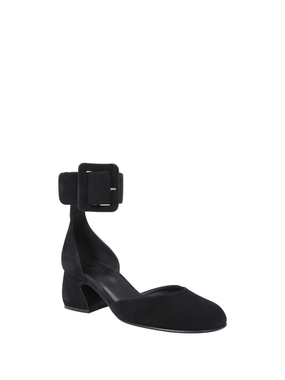 WOMAN SI ROSSI BLACK LEATHER PUMP