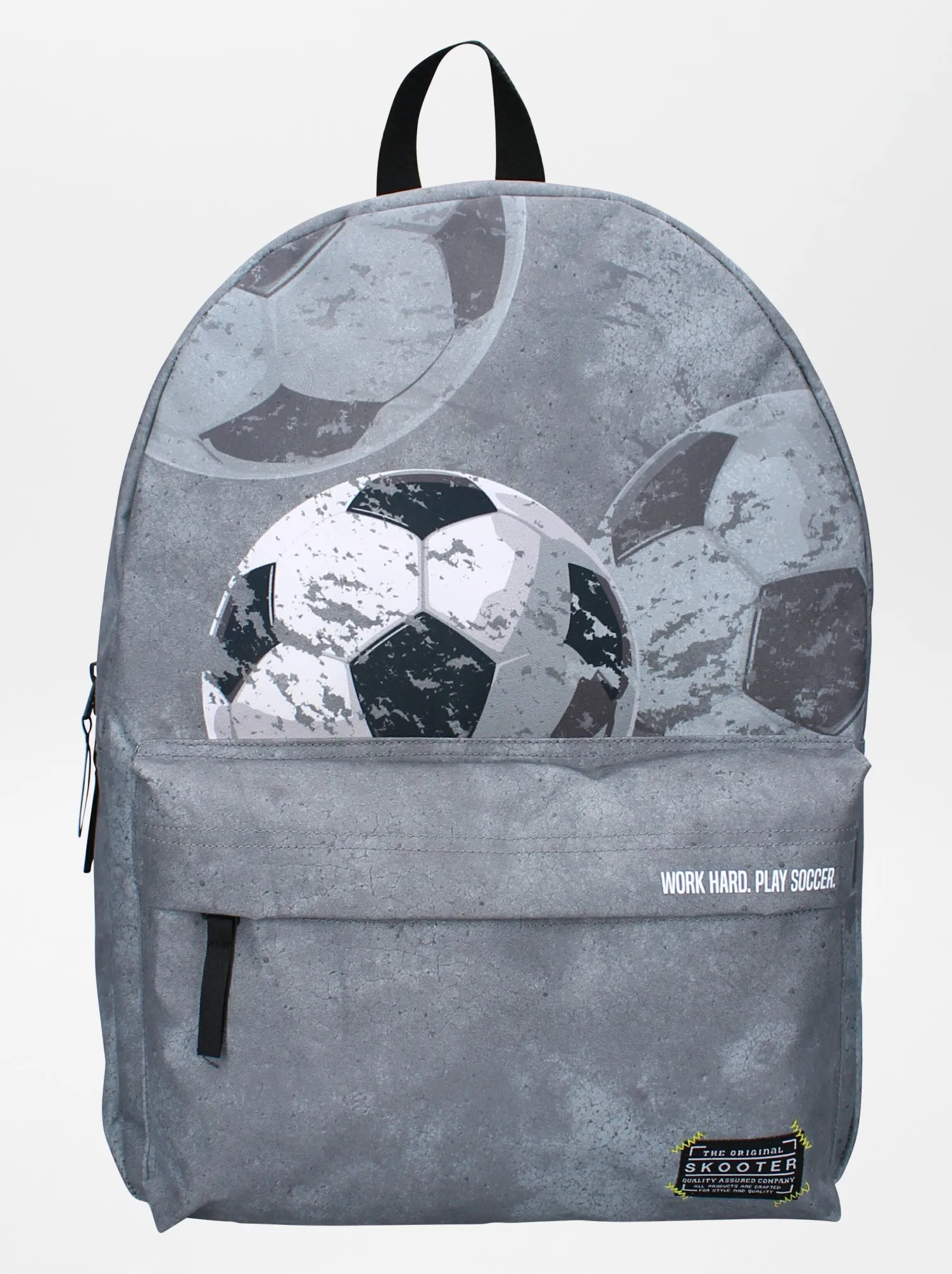 Zaino con stampa football - GRIGIO