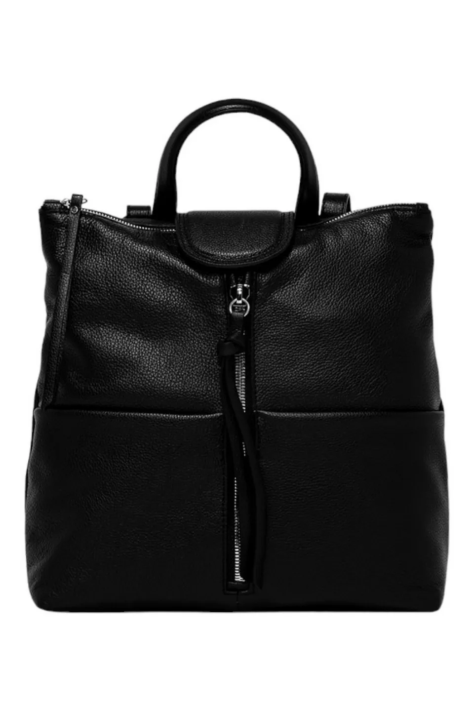 zaino donna in pelle nero