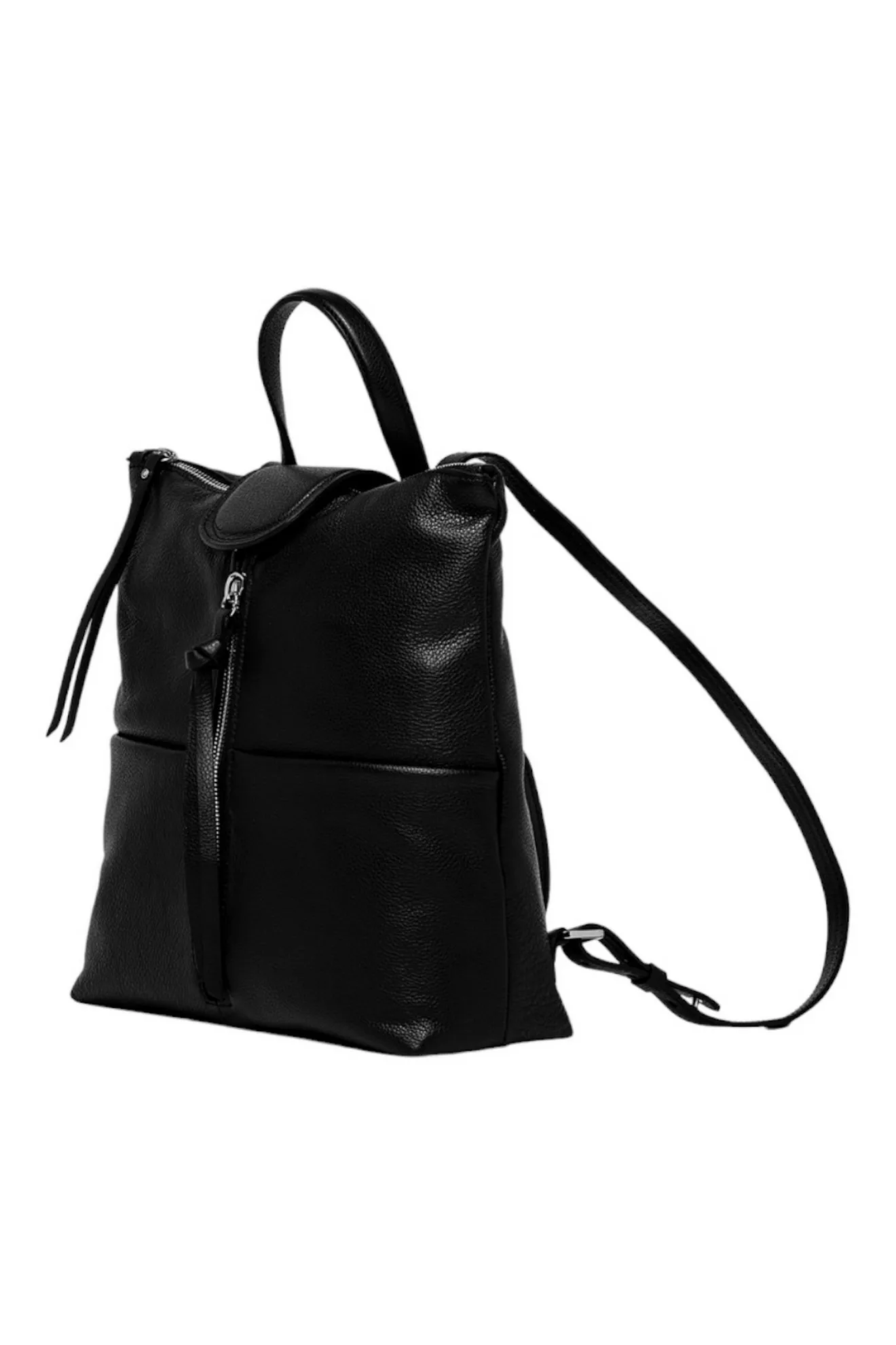 zaino donna in pelle nero