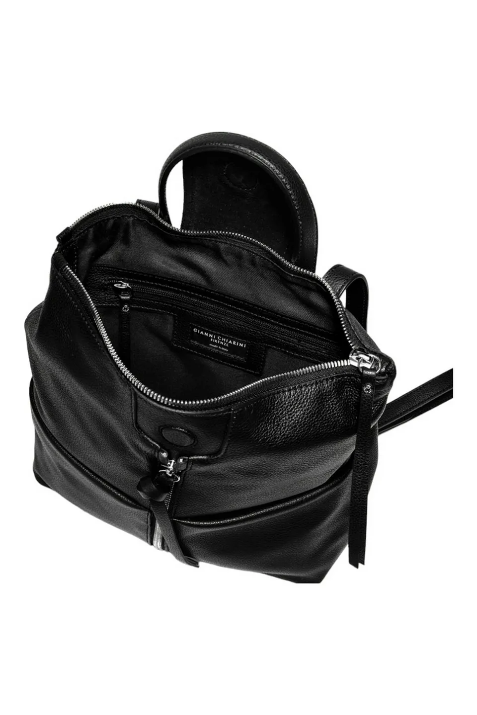zaino donna in pelle nero