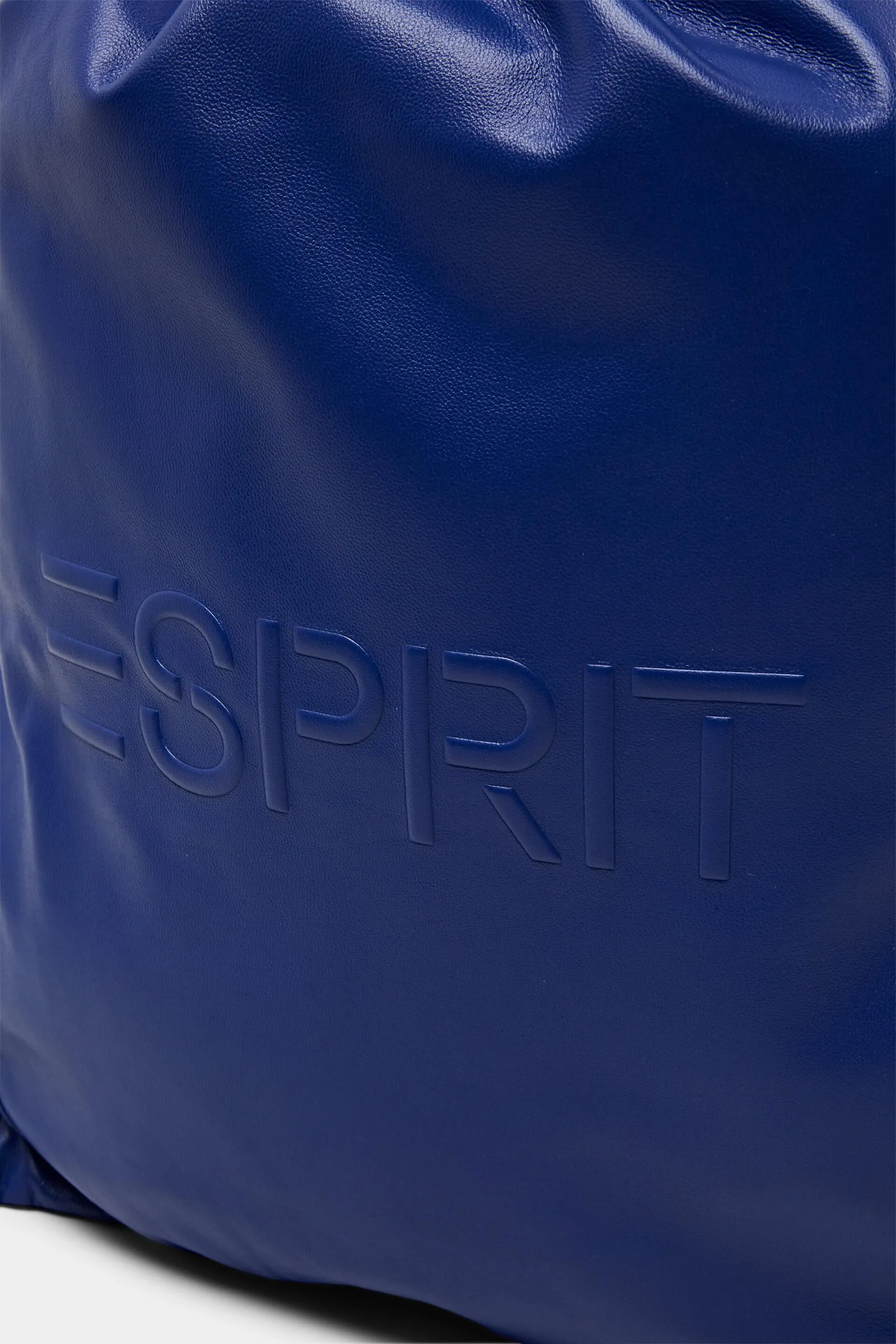 Zaino in pelle con coulisse e logo