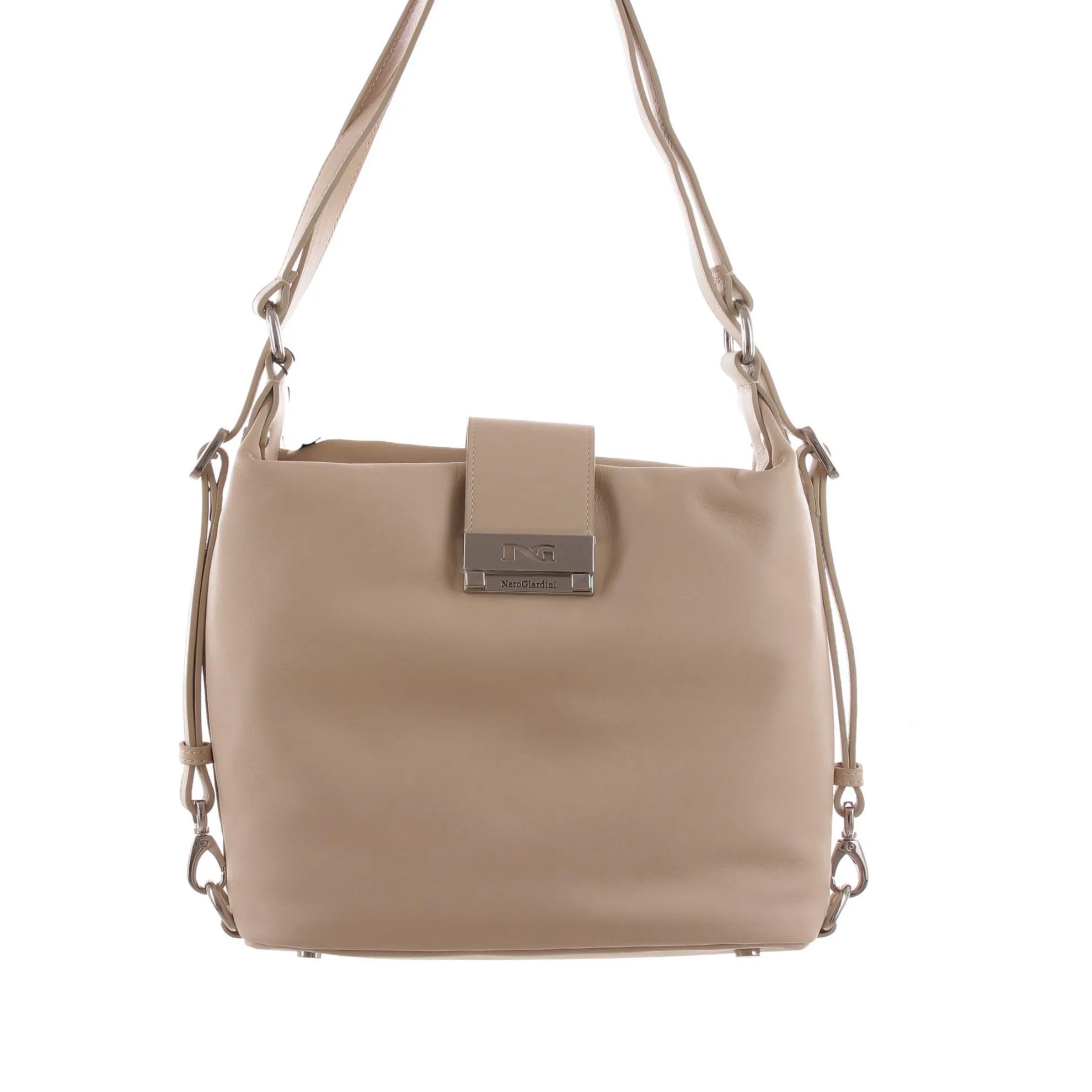 Zaino in pelle trasformabile