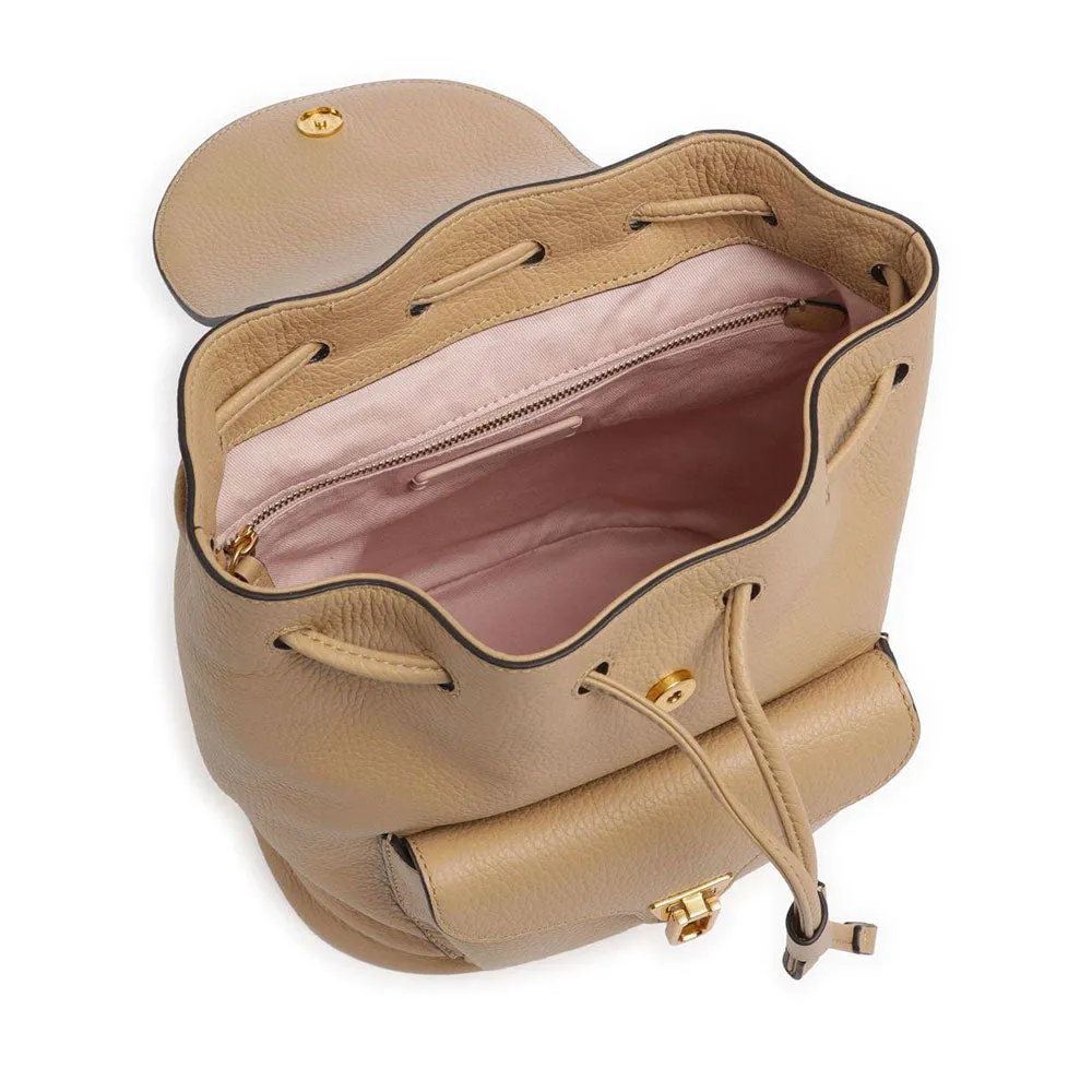 Zaino Piccolo COCCINELLE in Pelle Linea Beat Soft colore Fresh Beige